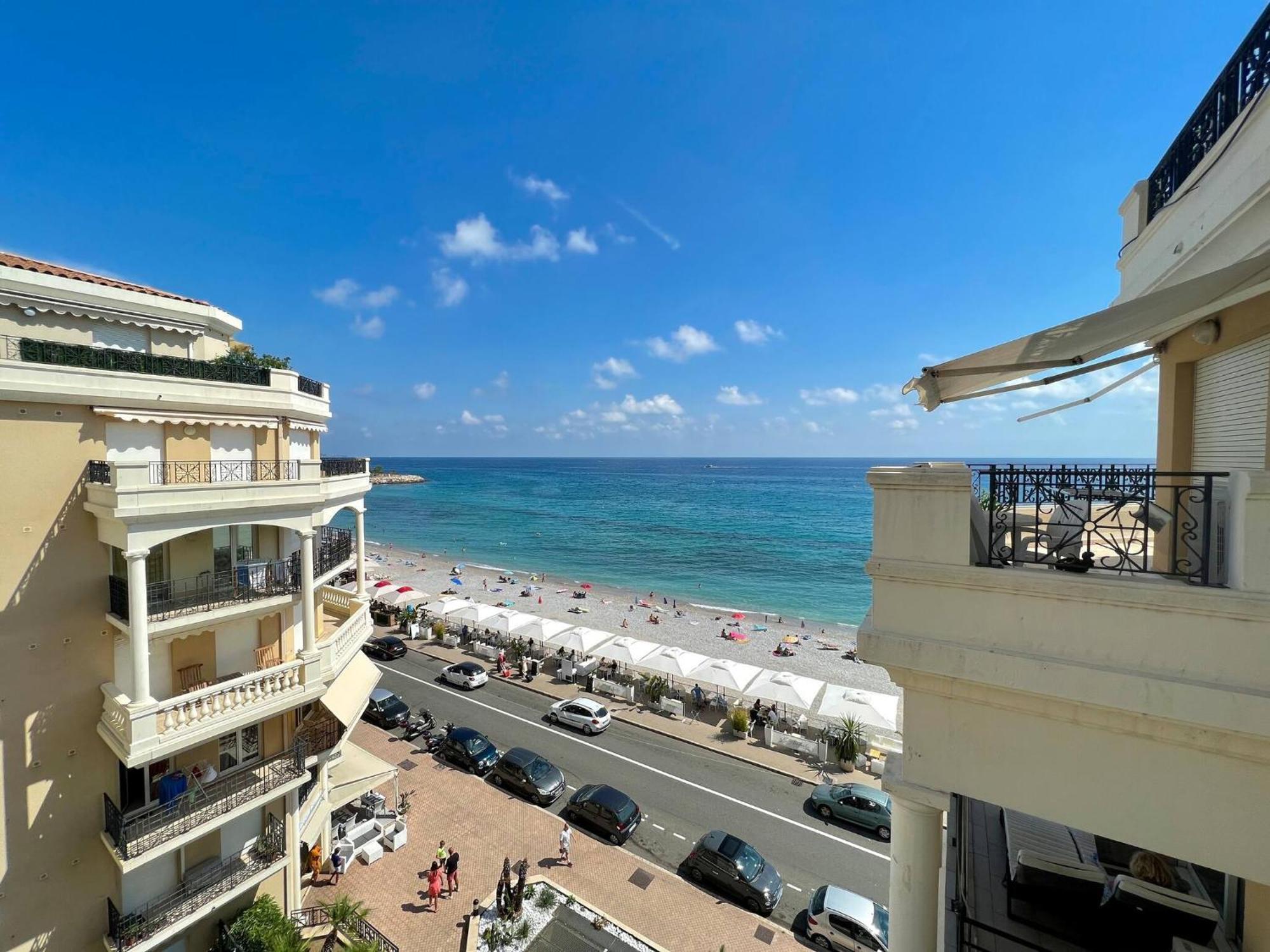 'Le Victoria Beach' Vue Mer Plein Centre, Spacieux Menton Buitenkant foto